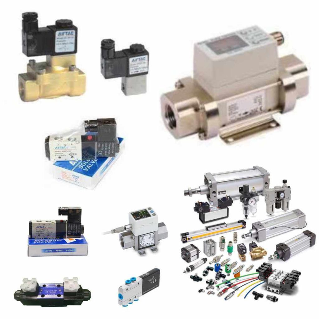 Solenoid Valve, Digital Flow Meter, Cylinder Pneumatic, Pneumatic Valve Control